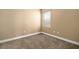 Bright bedroom with carpeted floor and window coverings at 8418 Nandina Dr, Sarasota, FL 34240