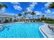 Resort-style pool with lounge chairs and covered seating area at 15625 San Lazzaro Ave, Bradenton, FL 34211