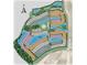 Aerial view of community layout, including streets, parks, and homes at 16443 Star Grass Cir, Bradenton, FL 34211