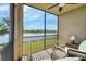 Enjoy the view from this screened balcony with lake access at 17626 Gawthrop Dr # 201, Bradenton, FL 34211