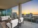 Spacious balcony with city and water views at 540 N Tamiami Trl # 1201, Sarasota, FL 34236