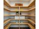 Large walk-in pantry with ample shelving for storage at 540 N Tamiami Trl # 1201, Sarasota, FL 34236