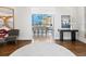 Elegant entryway with modern furniture and city views at 540 N Tamiami Trl # 1201, Sarasota, FL 34236