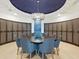 Elegant wine room with circular table and chairs, perfect for entertaining at 540 N Tamiami Trl # 1201, Sarasota, FL 34236