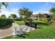 Large outdoor chess and other yard games are available at 12413 Parigi Way, Sarasota, FL 34238