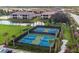 Enjoy the well-maintained pickleball courts within this community at 12413 Parigi Way, Sarasota, FL 34238