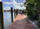 Private dock offering scenic waterfront access at 1348 Harbor Dr, Sarasota, FL 34239