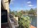 Elevated deck overlooking the canal and a beautiful waterfront at 1348 Harbor Dr, Sarasota, FL 34239