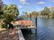 Private dock with seating area offering scenic waterfront views at 1348 Harbor Dr, Sarasota, FL 34239