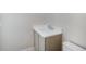 Small bathroom with single vanity and toilet at 1637 Hyde Park St, Sarasota, FL 34239