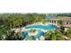 Large resort-style pool with surrounding lounge area at 335 River Enclave Ct, Bradenton, FL 34212