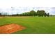 Well-maintained baseball field with lush green grass and infield at 335 River Enclave Ct, Bradenton, FL 34212
