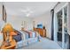 Main bedroom with king-size bed and a view of the backyard at 335 River Enclave Ct, Bradenton, FL 34212