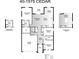 Floor plan showcasing a 3 bedroom, 2 bath home at 4605 Boxelder Avenue, Parrish, FL 34219