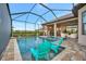 Luxury pool and spa with screened enclosure, perfect for entertaining at 4612 Stickley Ct, Palmetto, FL 34221