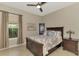 Guest bedroom with a comfortable bed and dark wood furniture at 5364 Salcano St, Sarasota, FL 34238