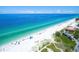 Aerial view of beach home and coastline at 8706 54Th W Ave # 18, Bradenton, FL 34210