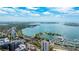 Aerial view showcasing the building's location near the bay at 33 S Gulfstream Ave # 307, Sarasota, FL 34236