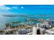 Aerial view showcasing Gulfstream Towers and marina at 33 S Gulfstream Ave # 307, Sarasota, FL 34236