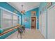 Bright breakfast nook with window seat and built-in bench at 6023 Wingspan Way, Bradenton, FL 34203