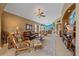 Living room with comfortable seating and open floor plan at 6023 Wingspan Way, Bradenton, FL 34203