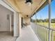 Screened balcony overlooking a golf course at 7216 Cedar Hollow Cir # 9-202, Bradenton, FL 34203