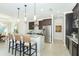 Modern kitchen with stainless steel appliances and an island at 85 Spaniards Rd, Placida, FL 33946