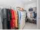 Large walk-in closet with ample shelving and hanging space at 85 Spaniards Rd, Placida, FL 33946