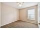 Bright bedroom with carpet and ceiling fan at 11814 Colyar Ln, Parrish, FL 34219