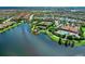 Aerial view of community pool and clubhouse at 13902 Messina Loop, Bradenton, FL 34211