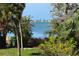 Scenic view of water with distant homes and lush tropical foliage at 1521 Siesta Dr, Sarasota, FL 34239