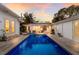 Inviting pool and spa area with patio and outdoor seating at 2364 Floyd St, Sarasota, FL 34239