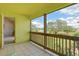 Relaxing screened balcony overlooking a golf course at 381 Bobby Jones Rd # 381, Sarasota, FL 34232