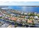 Bird's-eye view of waterfront homes and canals at 575 Fore Dr, Bradenton, FL 34208