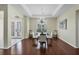 Bright dining room with hardwood floors and chandelier at 575 Fore Dr, Bradenton, FL 34208