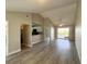 Open living space with vaulted ceiling and water view at 924 Sandpiper Cir # 0, Bradenton, FL 34209