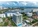 Highrise building showcasing a waterfront location and city views at 111 Golden Gate Pt # 402, Sarasota, FL 34236