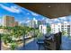 Balcony boasting panoramic city views at 111 Golden Gate Pt # 402, Sarasota, FL 34236