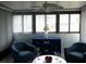 Relaxing sunroom with seating area and stylish decor at 1446 56Th W St # 1446, Bradenton, FL 34209