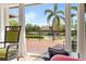 View of the water from a living room chair at 1610 Hudson Pointe Dr, Sarasota, FL 34236