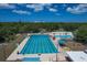 Large community pool with lanes for swimming at 2110 Hawthorne St, Sarasota, FL 34239