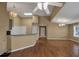 Bright living room with hardwood floors, high ceilings and ceiling fan at 3115 Live Oak Ln # 30, Palmetto, FL 34221