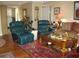 Spacious living room with comfortable seating and a coffee table at 3820 Ironwood Ln # 106-I, Bradenton, FL 34209