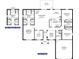 3 bed, 2 bath home floor plan, showcasing a spacious living area and open kitchen at 5496 Azalea St, North Port, FL 34291