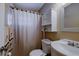 Clean bathroom with a shower/tub combo and vanity at 6079 Coral Way, Bradenton, FL 34207