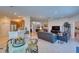 Open concept kitchen features a breakfast bar and stainless steel appliances at 8115 Stirling Falls Cir, Sarasota, FL 34243