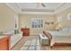 Bright and airy main bedroom with a comfortable bed and plenty of natural light at 12706 Lake Silver Ave, Bradenton, FL 34211