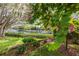 Landscaped waterfront property with flowering plants and a marina in the background at 1519 Pelican Point Dr # 292, Sarasota, FL 34231