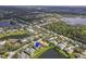 Aerial view of the property, highlighting its location within a residential neighborhood at 2603 River Woods Dr, Parrish, FL 34219