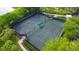 Aerial view of well-maintained tennis courts at 415 L Ambiance Dr # C703, Longboat Key, FL 34228